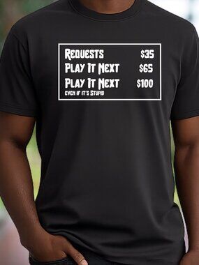 DJ "NO REQUEST" Graphics Tee